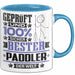 Paddler Geschenk Lustiger Spruch für Paddler Geschenkidee Bester Paddler Der Welt Blau Trendation