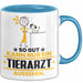 Tierarzt Geschenk Tasse So Gut Kann Nur Ein Tierarzt Aussehen Geschenkidee Kaffee-Becher Blau Trendation