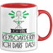 Geschenk für Keyboarderin Tasse Lustige Geschenkidee Geburtstag Ich Bin Keyboarderin Ich Darf Das Rot Trendation
