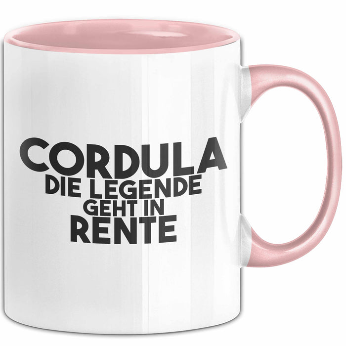 Cordula Tasse Cordula – Die Legende Geht In Rente Geschenk