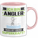 Angler Tasse Geschenk für Angler Geburtstag Lustiger Spruch Kaffee-Becher Was Ist Deine Superkraft Rosa Trendation