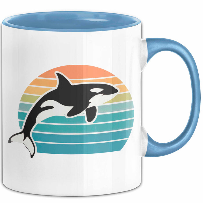 Wal Tier Tasse Geschenk Lustige Geschenkidee Spruch Blau Trendation