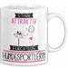 Hundesportlerin Tasse Geschenk Becher Stark Attraktiv Furchtlos Hundesportlerin Lustige Geschenkidee Weiß Trendation