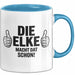 Elke Tasse Geschenk Die Elke Macht Dat Schon Geschenkidee Becher mit Name Blau Trendation
