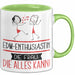 EDM-Enthusiastin Geschenk Tasse Becher Die Frau Die Allen Kann Geschenkidee für eine EDM-Enthusiastin Lustig Grün Trendation