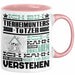 Tierheimunterstützer Geschenk Kaffee-Tasse Geschenkidee für Tierheimunterstützer Ich Bin Tierheimunterstützer Ich Kann Es Dir Erklären Jedoch Nicht Für Dich Verstehen Spruch Lustig Rosa Trendation