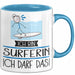 Geschenk für Surferin Tasse Lustige Geschenkidee Geburtstag Ich Bin Surferin Ich Darf Das Blau Trendation