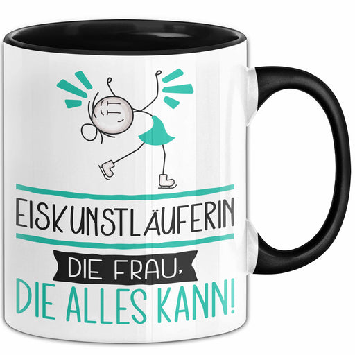 Eiskunstläuferin Geschenk Tasse Becher Die Frau Die Allen Kann Geschenkidee für eine Eiskunstläuferin Lustig Trendation