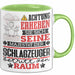Schlagzeuger Geschenk Tasse Lustiger Spruch Erheben Sie Sich Der Schlagzeuger Betritt den Raum Grün Trendation