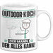 Outdoor-Koch Tasse Geschenk für Outdoor-Koch Der Mann Der Alles Kann Geschenkidee zum Geburtstag Weiß Trendation