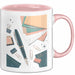 Schreibwaren Nerd Tasse Geschenk Lustige Geschenkidee Spruch Für Papier Liebhaber Rosa Trendation