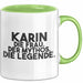 Karin Tasse Karin – Die Frau. Der Mythos. Die Legende. Geschenk Grün Trendation