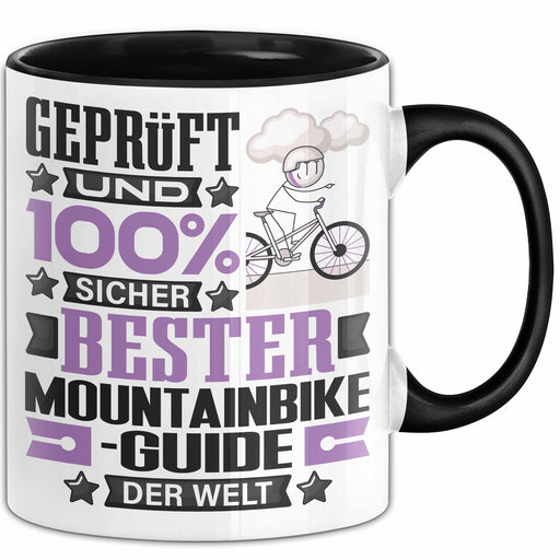 Mountainbike-Guide Geschenk Lustiger Spruch für Mountainbike-Guide Geschenkidee Bester Mountainbike-Guide Der Welt Schwarz Trendation