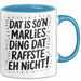 Marlies Tasse Geschenk Dat Is So'n Marlies Ding Dat Raffste Eh Nicht Geschenkidee Becher mit Name Blau Trendation