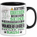 Wanderführer Geschenk Tasse Lustiger Spruch Erheben Sie Sich Der Wanderführer Betritt den Raum Schwarz Trendation