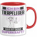Tierpfleger Tasse Geschenk für Tierpfleger Geburtstag Lustiger Spruch Kaffee-Becher Was Ist Deine Superkraft Rot Trendation