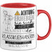 Klassikliebhaberin Tasse Geschenk Lustiger Spruch Bitte Erheben Sie Sich Seine Majestät Die Klassikliebhaberin Betritt Den Raum Rot Trendation