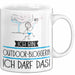 Geschenk für Outdoor-Bloggerin Tasse Lustige Geschenkidee Geburtstag Ich Bin Outdoor-Bloggerin Ich Darf Das Weiß Trendation