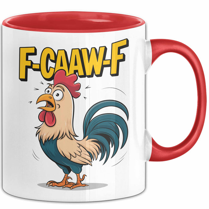 Hahn Tasse Geschenk F-Caaw-F Lustige Geschenkidee Vogel Bauernhof