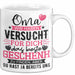 Geschenk Oma Tasse Muttertag Witzige Spruchidee Originell Weiß Trendation