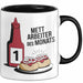Metzger Tasse Geschenk Mett Arbeiter Des Monats Geschenkidee Lustig Beruf Schwarz Trendation