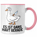 Dank Meme Tasse Ganz Gans Besitzer Wortspiel Es Ist Gans Hart Gerade Geschenkidee Depressionen Rosa Trendation