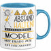 Model Tasse Geschenk Lustig Abstand Halten Hochleistungs-Model Mit Drang Zur Perfektion Bei Der Arbeit Blau Trendation