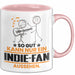 Indie-Fan Geschenk Tasse So Gut Kann Nur Ein Indie-Fan Aussehen Geschenkidee Kaffee-Becher Rosa Trendation