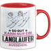 Langläufer Geschenk Tasse So Gut Kann Nur Ein Langläufer Aussehen Geschenkidee Kaffee-Becher Rot Trendation