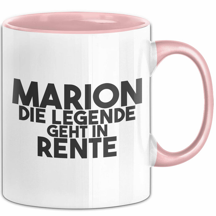 Marion Tasse Marion – Die Legende Geht In Rente Geschenk