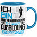 Hotelkaufmann Ausbildung Tasse Geschenk Ich Bin Hotelkaufmann In Der Ausbildung Ich Darf Das Geschenkidee Spruch Blau Trendation