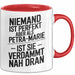Petra-Marie Tasse Geschenk Niemand Ist Perfekt Petra-Marie Verdammt Nah Dran Geschenkidee Rot Trendation