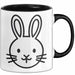 Kaninchen Hase Tierliebhaber Tasse Geschenk Lustige Geschenkidee Spruch Schwarz Trendation