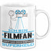 Filmfan Geschenk Tasse Ich Bin Filmfan Aber Sag Doch Einfach Superheld Lustige Geschenkdiee für Filmfan Kaffee-Becher Weiß Trendation