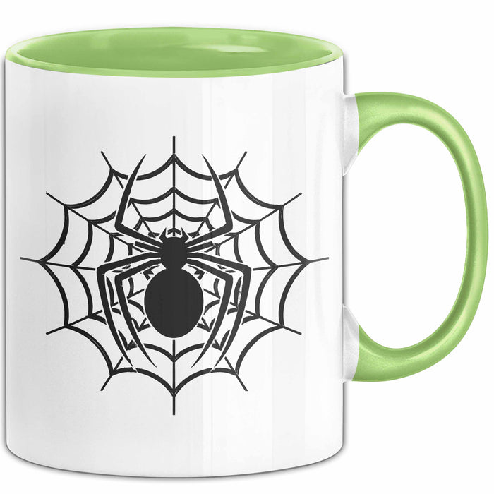 Spinne Vogelspinne Tier Tasse Geschenk Lustige Geschenkidee Spruch Grün Trendation