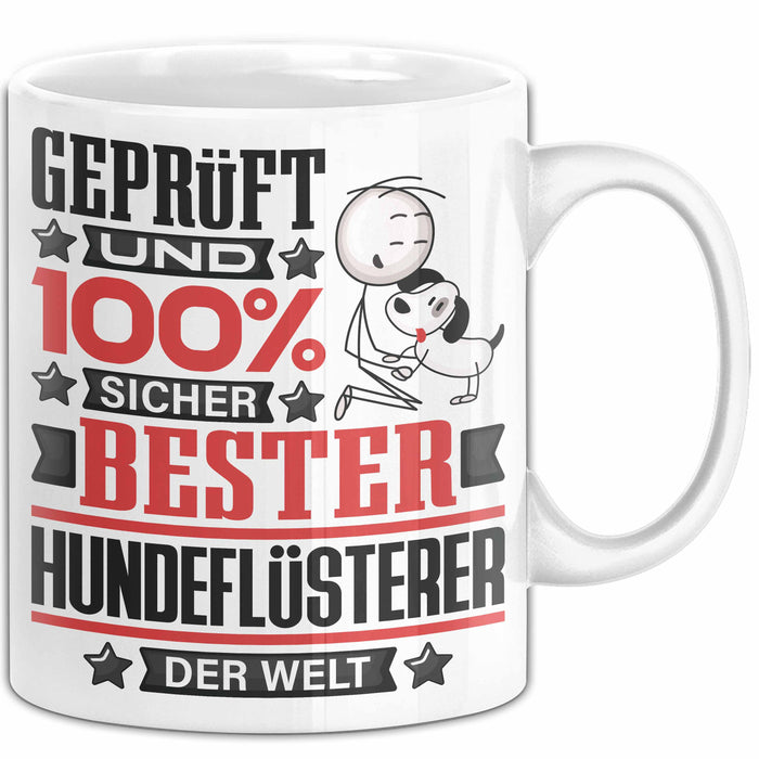Hundeflüsterer Geschenk Lustiger Spruch für Hundeflüsterer Geschenkidee Bester Hundeflüsterer Der Welt Weiß Trendation