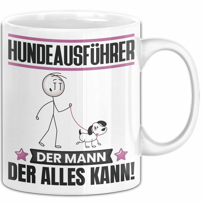 Hundeausführer Tasse Geschenk für Hundeausführer Der Mann Der Alles Kann Geschenkidee zum Geburtstag Weiß Trendation