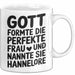 Hannelore Tasse Geschenk Gott Formte Die Perfekte Frau Hannelore Geschenkidee Weiß Trendation