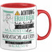 Marathonläuferin Tasse Geschenk Lustiger Spruch Bitte Erheben Sie Sich Seine Majestät Die Marathonläuferin Betritt Den Raum Rot Trendation