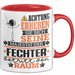 Fechter Geschenk Tasse Lustiger Spruch Erheben Sie Sich Der Fechter Betritt den Raum Rot Trendation