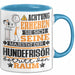 Hundefrisör Geschenk Tasse Lustiger Spruch Erheben Sie Sich Der Hundefrisör Betritt den Raum Blau Trendation
