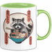 Waschbär Tierliebhaber Ramen Tasse Geschenk Lustige Geschenkidee Spruch Grün Trendation