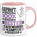 Taekwondo-Kämpfer Geschenk Lustiger Spruch für Taekwondo-Kämpfer Geschenkidee Bester Taekwondo-Kämpfer Der Welt Rosa Trendation