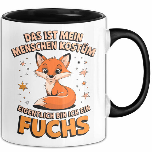 Fuchs Tierliebhaber Tasse Geschenk Lustige Geschenkidee Spruch Eigentlich Bin Ich Ein Fuchs Trendation