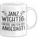Kollege Tasse Geschenk Janu Wichtig Fresse Halten Ist Angesagt Weiß Trendation