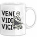Lateinlehrer Unterricht Tasse Geschenk Lustige Geschenkidee Spruch Veni Vidi Vici Weiß Trendation