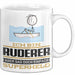 Ruderer Geschenk Tasse Ich Bin Ruderer Aber Sag Doch Einfach Superheld Lustige Geschenkdiee für Ruderer Kaffee-Becher Weiß Trendation