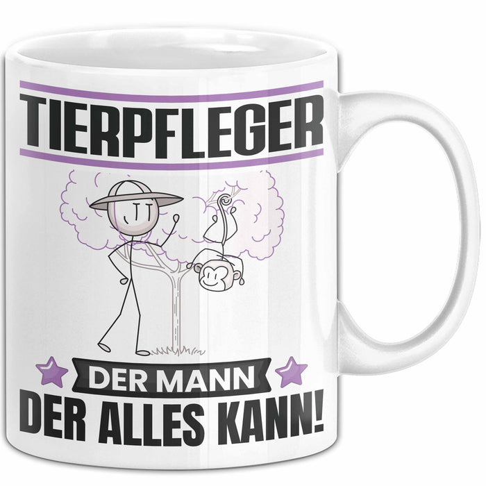 Tierpfleger Tasse Geschenk für Tierpfleger Der Mann Der Alles Kann Geschenkidee zum Geburtstag Weiß Trendation