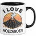 Vulkan Liebhaber Tasse Geschenk I Love Volcanoes Becher Trendation