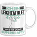 Leichtathlet Tasse Geschenk für Leichtathlet Geburtstag Lustiger Spruch Kaffee-Becher Was Ist Deine Superkraft Weiß Trendation
